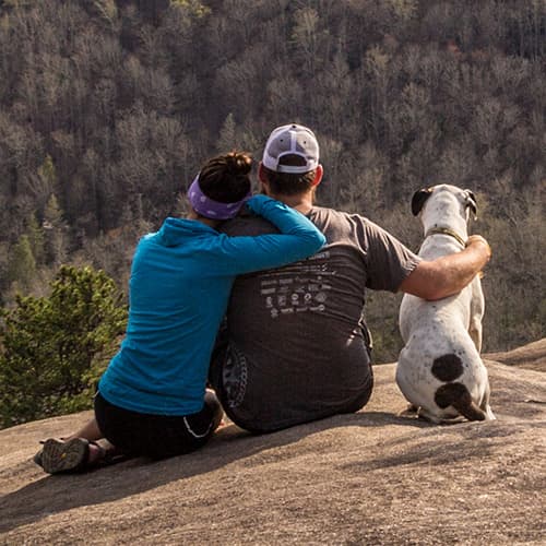 Couple on Adventure Date at Slate Rock