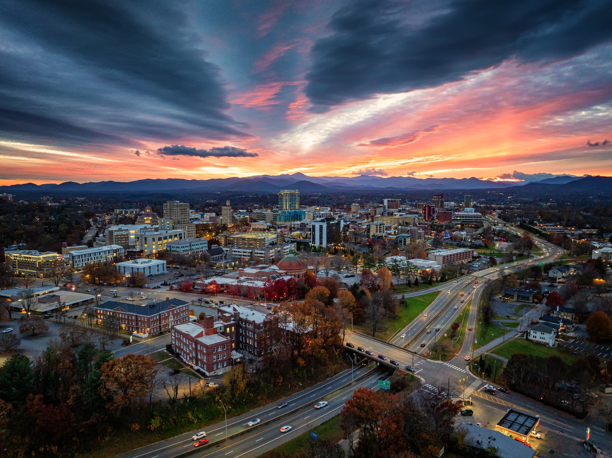 Asheville At Night Asheville At Night