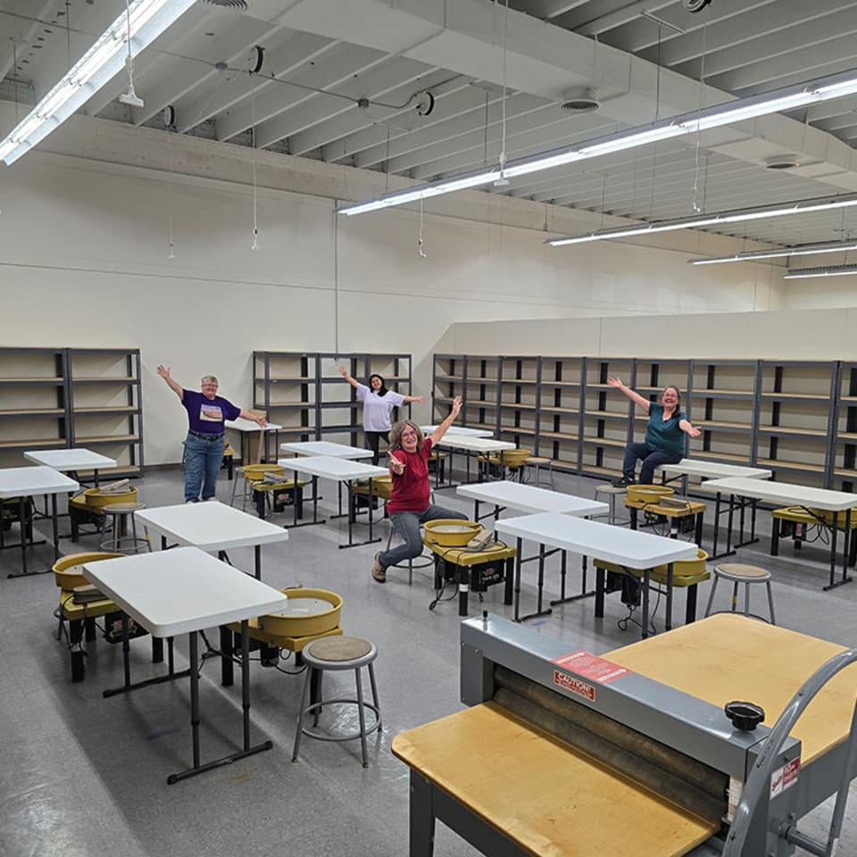 We now have three beautiful, spacious and pristine educational studios. Two classrooms for weekly classes (1 seen in image) and one workshop studio dedicated to events and weeklong intensive workshops. We now have three beautiful, spacious and pristine educational studios. Two classrooms for weekly classes (1 seen in image) and one workshop studio dedicated to events and weeklong intensive workshops.