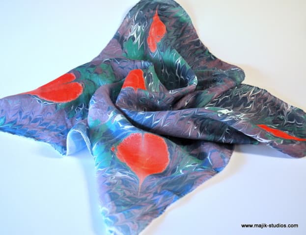 You can create a marbled scarf! You can create a marbled scarf!