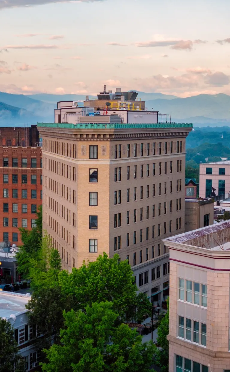 Partner Advertising Opportunities The Flat Iron Hotel in downtown Asheville / Photo: Andre Daugherty