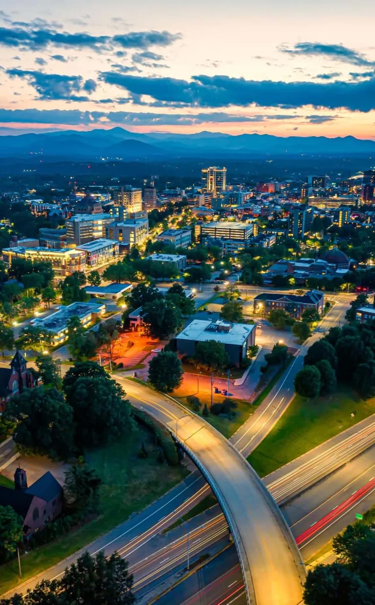 The Value of the Visitor Economy  Downtown Asheville at Night / Photo: Andre Daugherty