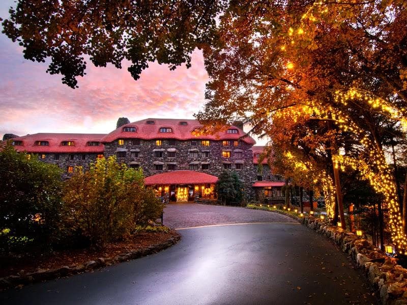 Omni Grove Park Inn Winter Lights Omni Grove Park Inn Winter Lights